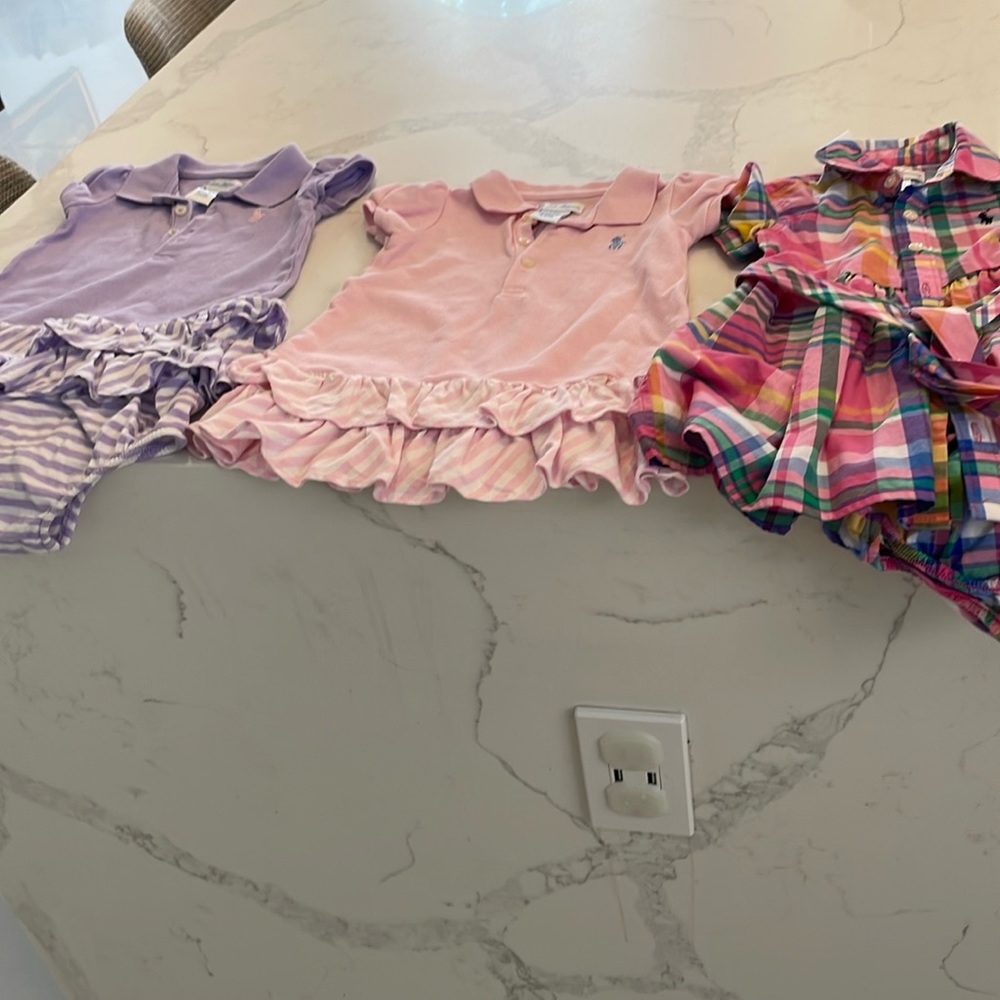 3 Beautiful Ralph Lauren Baby Dresses. Almost New.  $50 for 3 or $20 each one